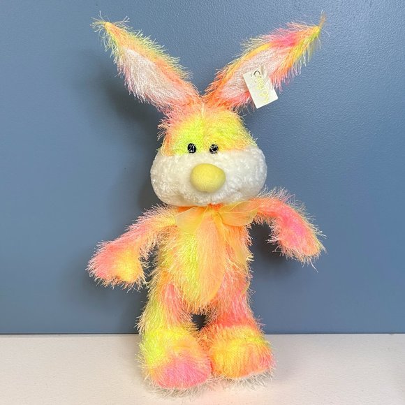 RARE Vintage Carlton Cards Poseable Bunny‎ Rabbit 14" Plush Stuffed Animal Toy - Picture 1 of 7